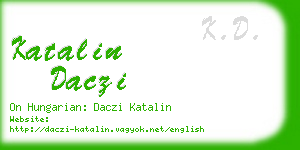 katalin daczi business card